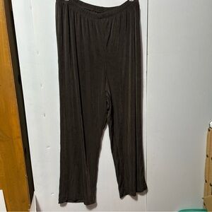 Maggie Barnes Wide Leg Pants in Dark Brown
